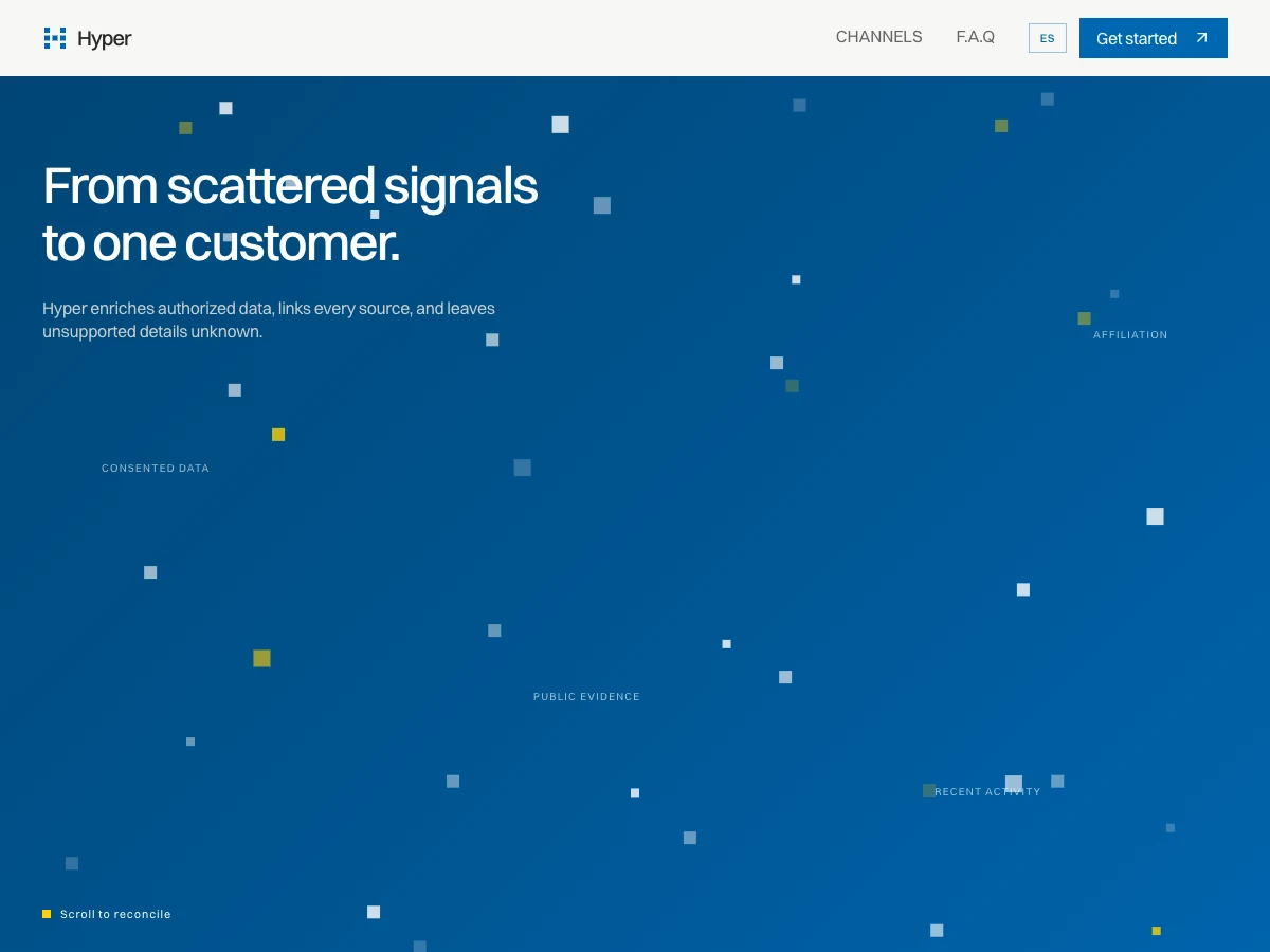 Hyper: From signals to a customer